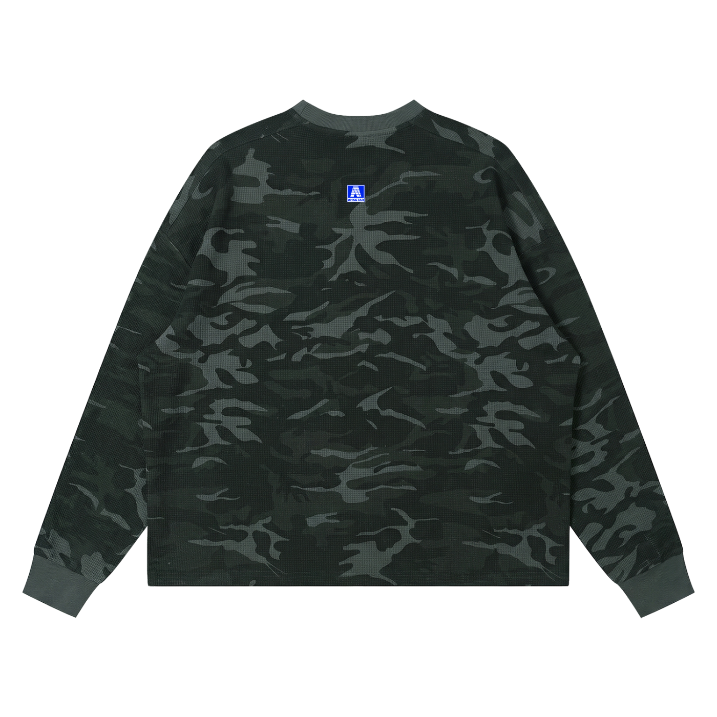 [ LOWER YOUR GAZE ] WAFFLE BOXY L/S