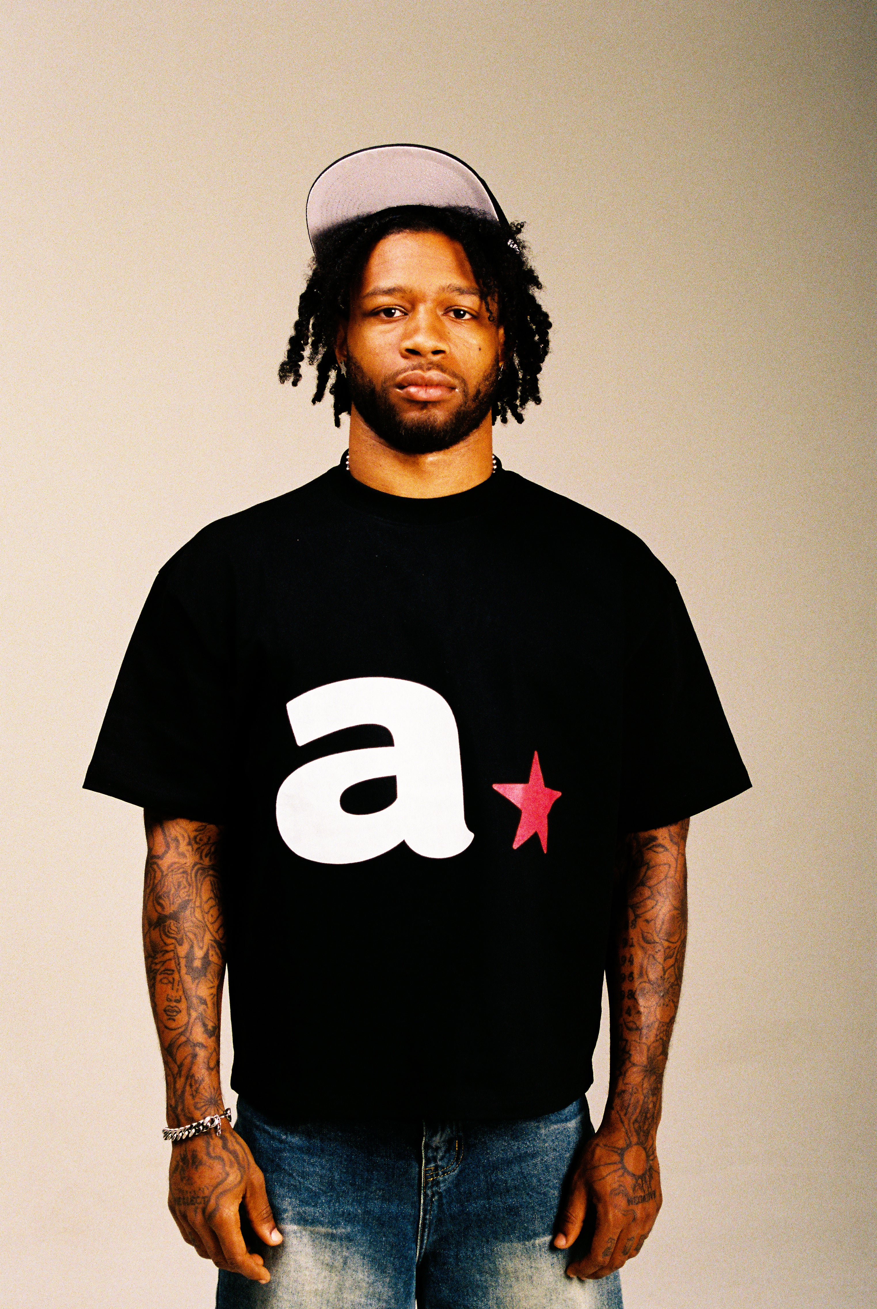 A STAR LOGO TEE