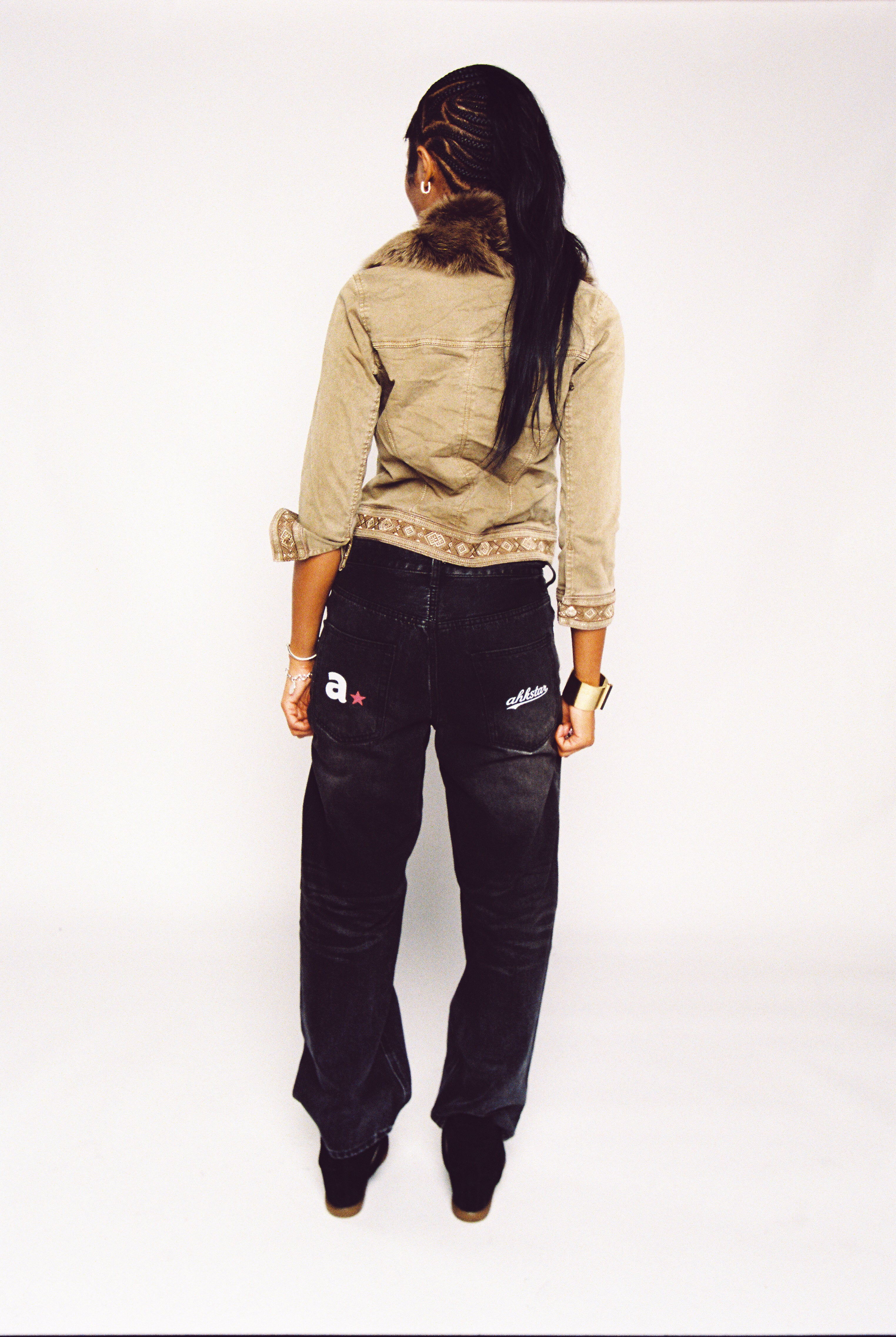 AHKSTAR  DARK VINTAGE WASH DENIMS