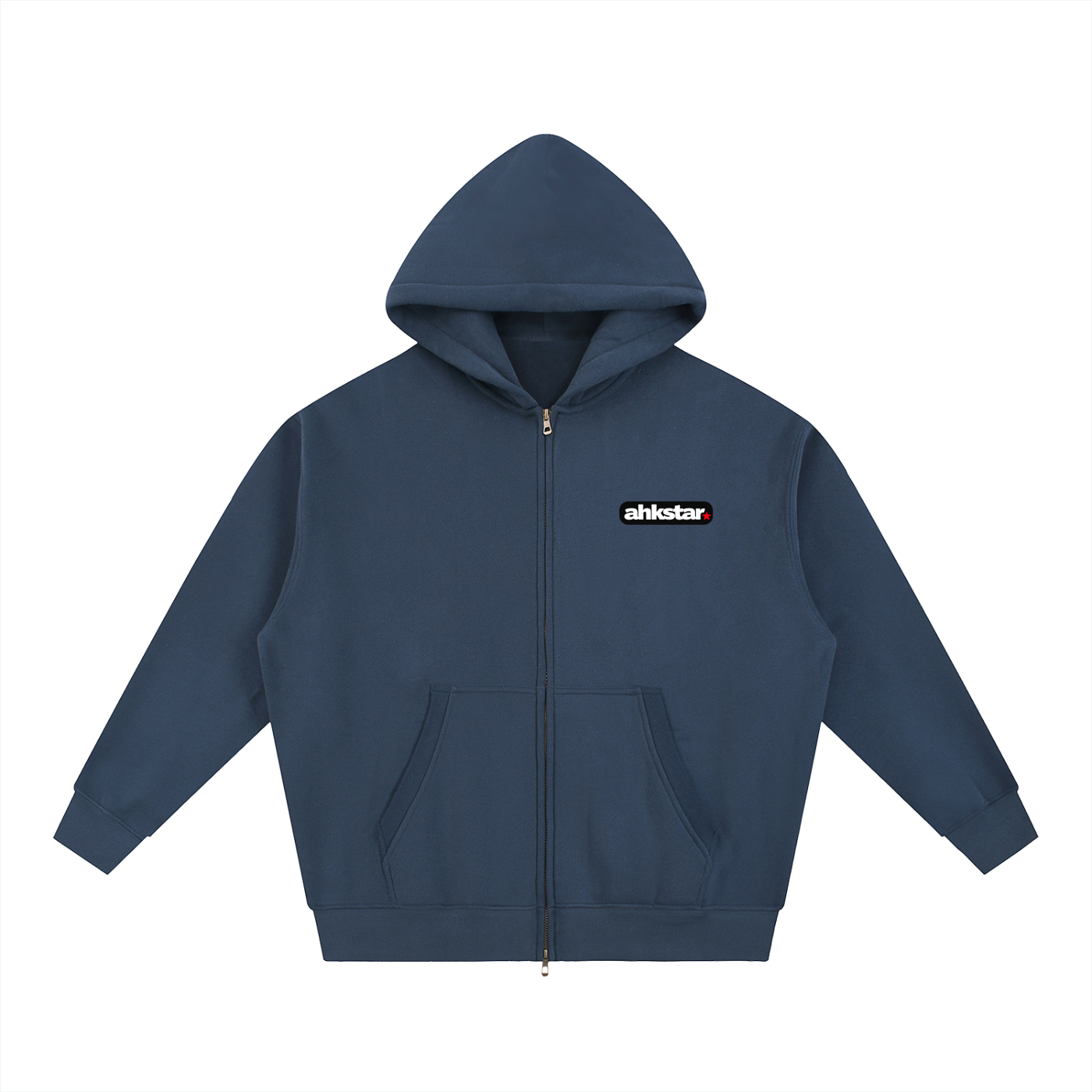 AHKSTAR ZIP UP BOXY HOODIE