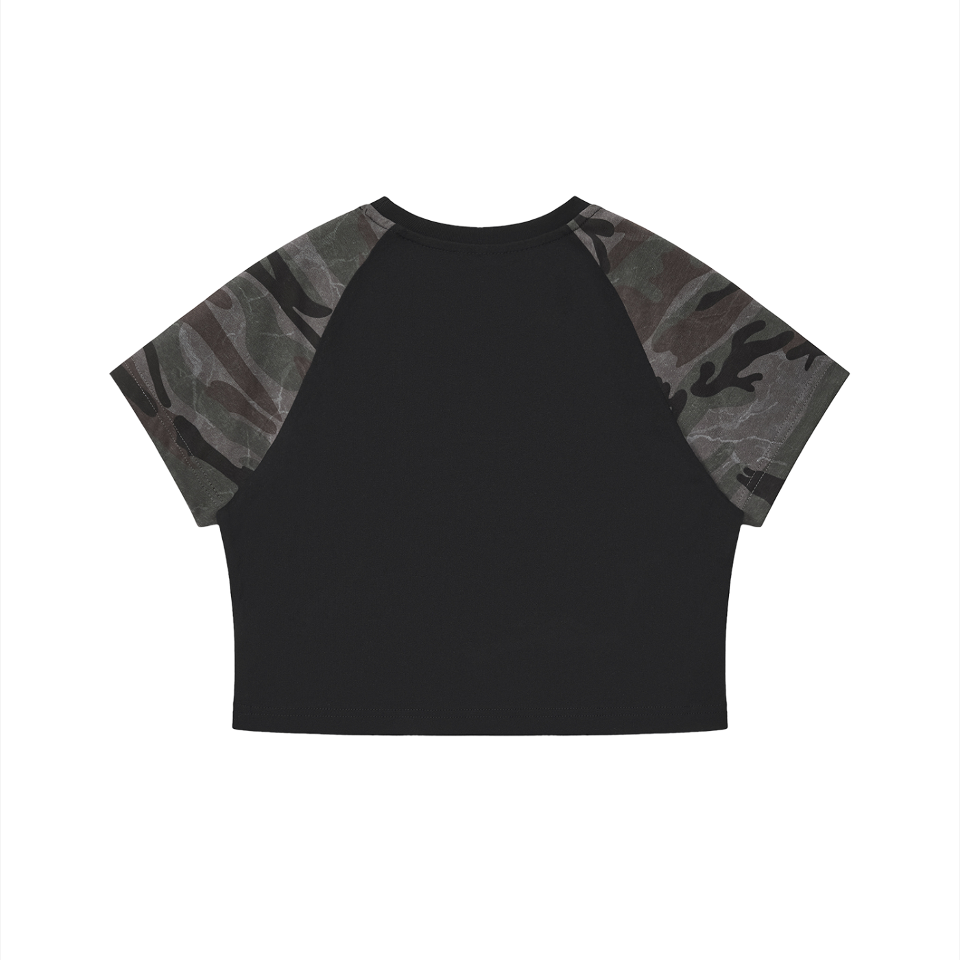 WOMENS CAMO CROPPED BABY TEE