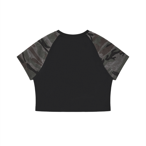 WOMENS CAMO CROPPED BABY TEE