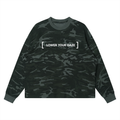 [ LOWER YOUR GAZE ] WAFFLE BOXY L/S