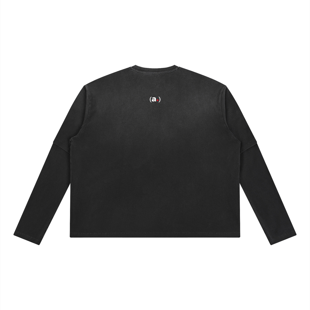 ( WHAT WE LOVE ) DISTRSSED LAYERED TEE