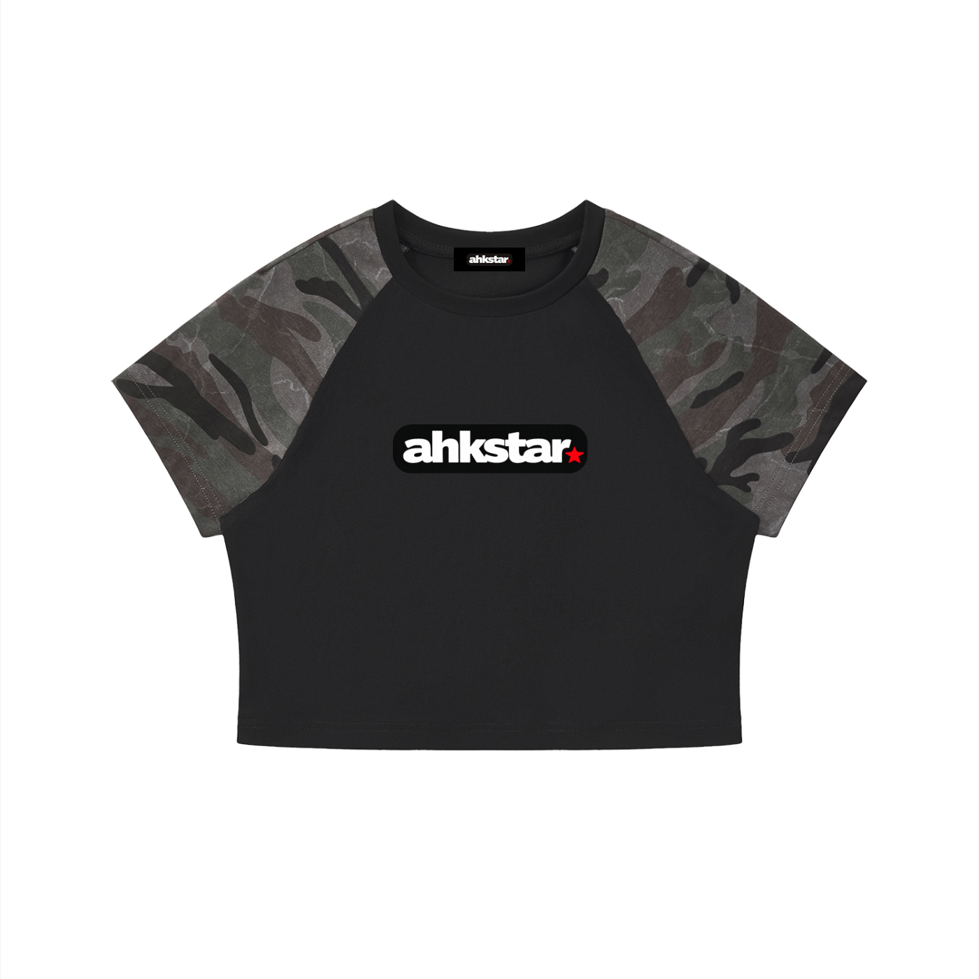 WOMENS CAMO CROPPED BABY TEE