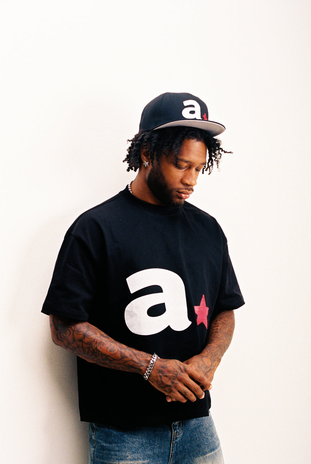 A STAR LOGO TEE