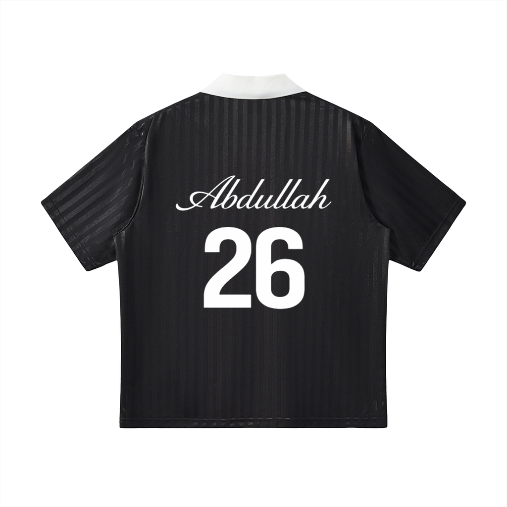 AHKSTAR COLLARD STRIPED SOCCER JERSEY