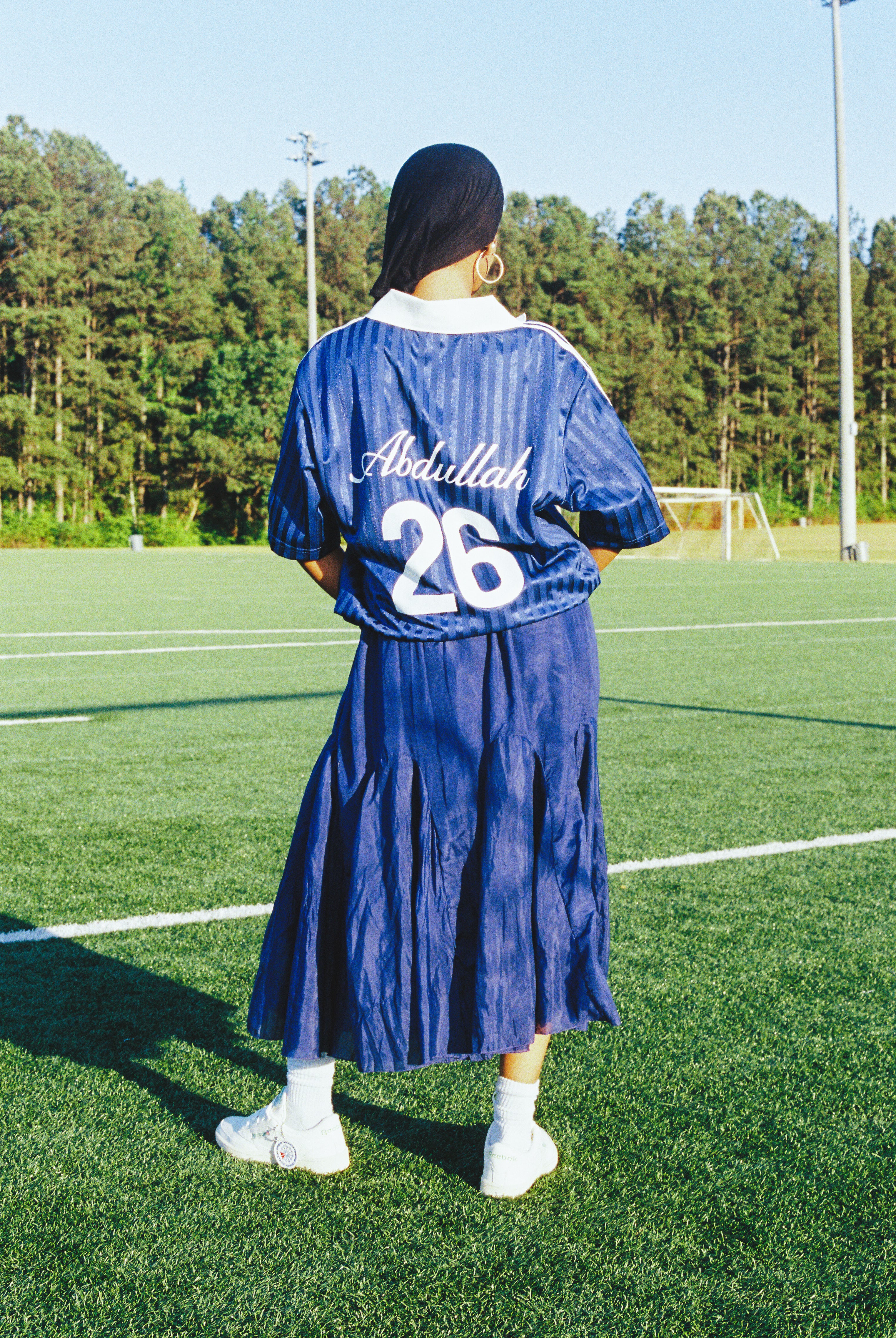 AHKSTAR COLLARD STRIPED SOCCER JERSEY