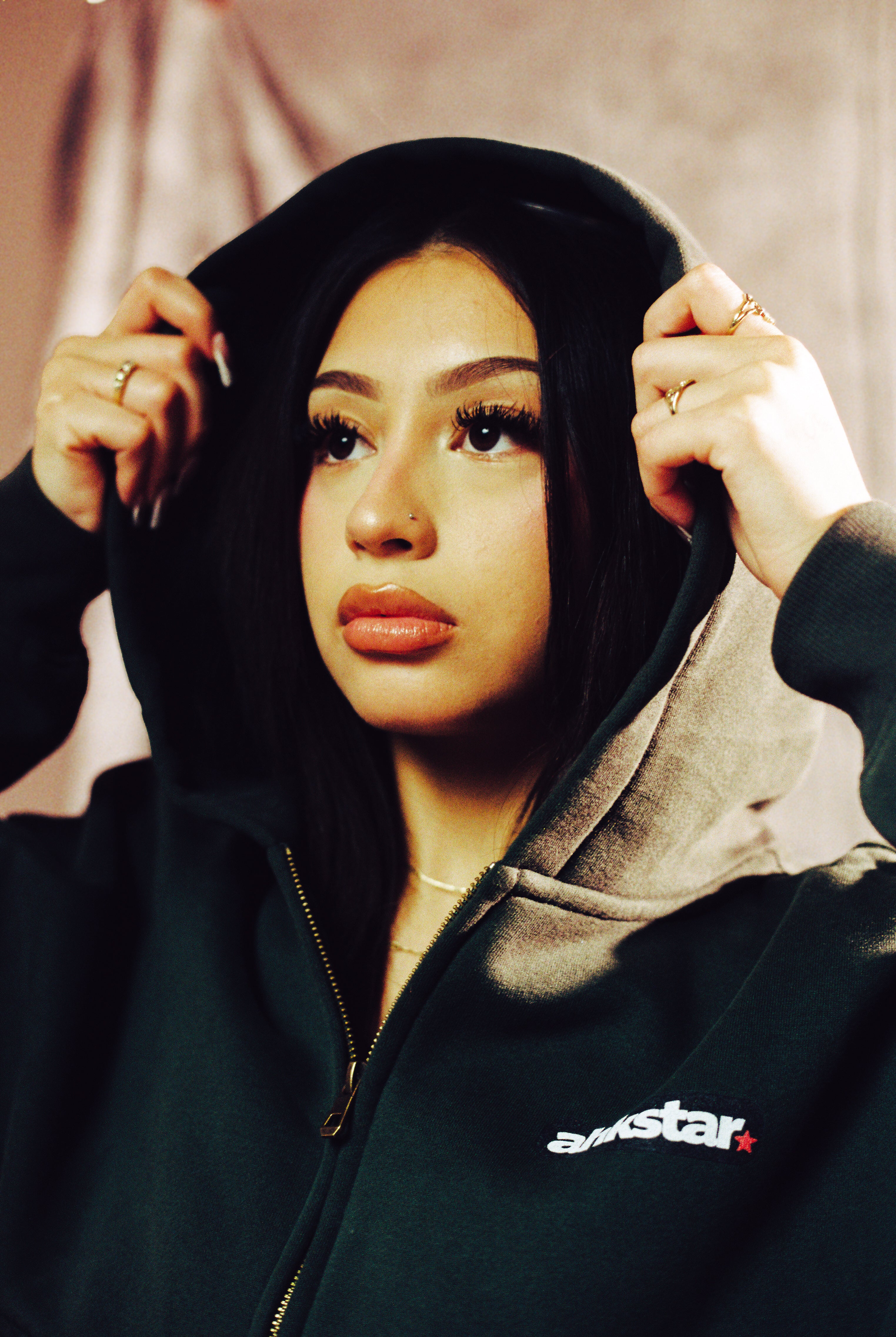AHKSTAR ZIP UP BOXY HOODIE