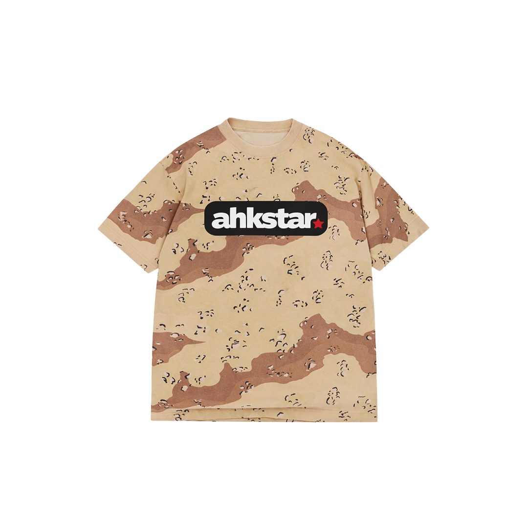 AHKSTAR LOGO DESERT CAMO TEE