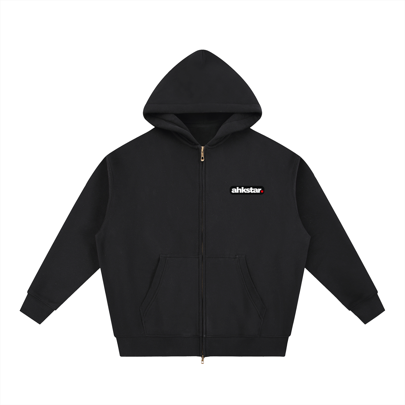 AHKSTAR ZIP UP BOXY HOODIE