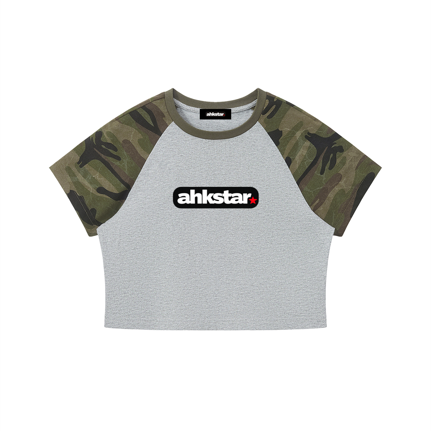 WOMENS CAMO CROPPED BABY TEE