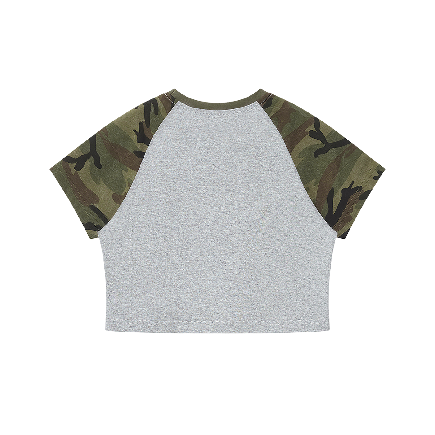 WOMENS CAMO CROPPED BABY TEE