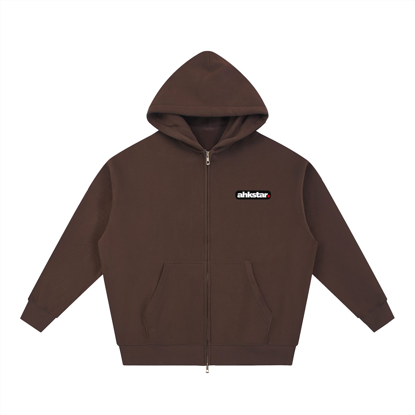 AHKSTAR ZIP UP BOXY HOODIE