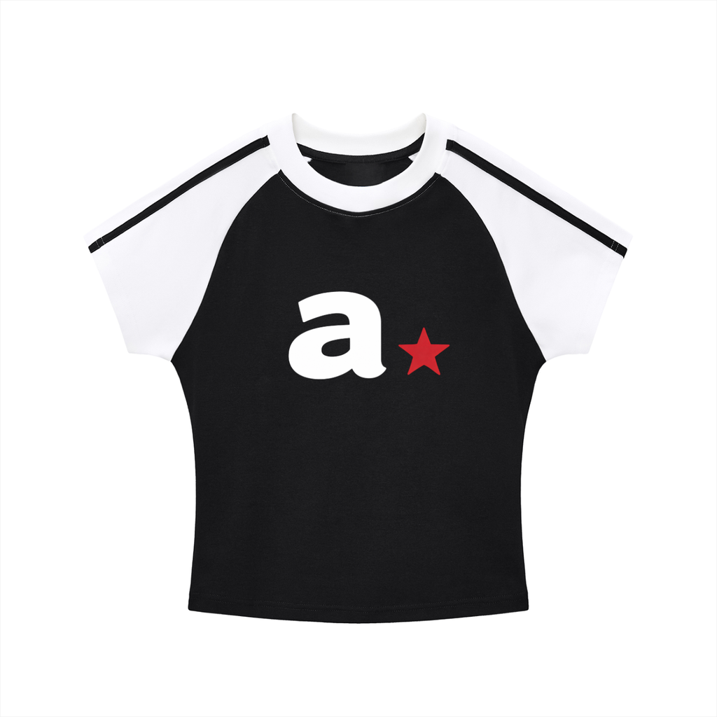 A STAR STRIPED BABY TEE