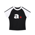 A STAR STRIPED BABY TEE