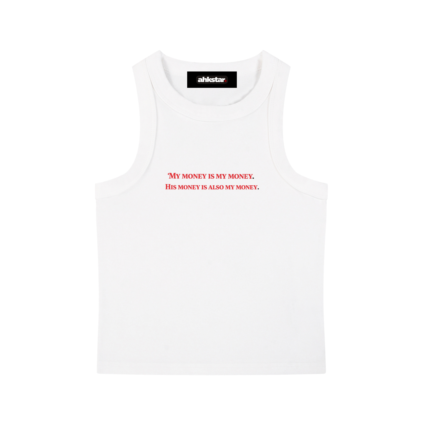 WOMENS MY MONEY TANK
